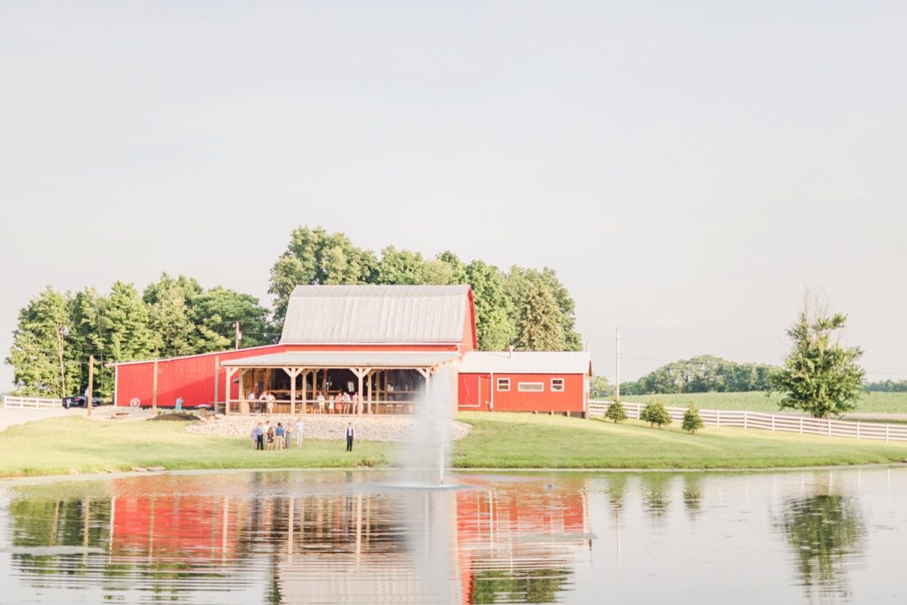 Wedding at The Barn at White Fence Acres in Marengo, Ohio Brittney