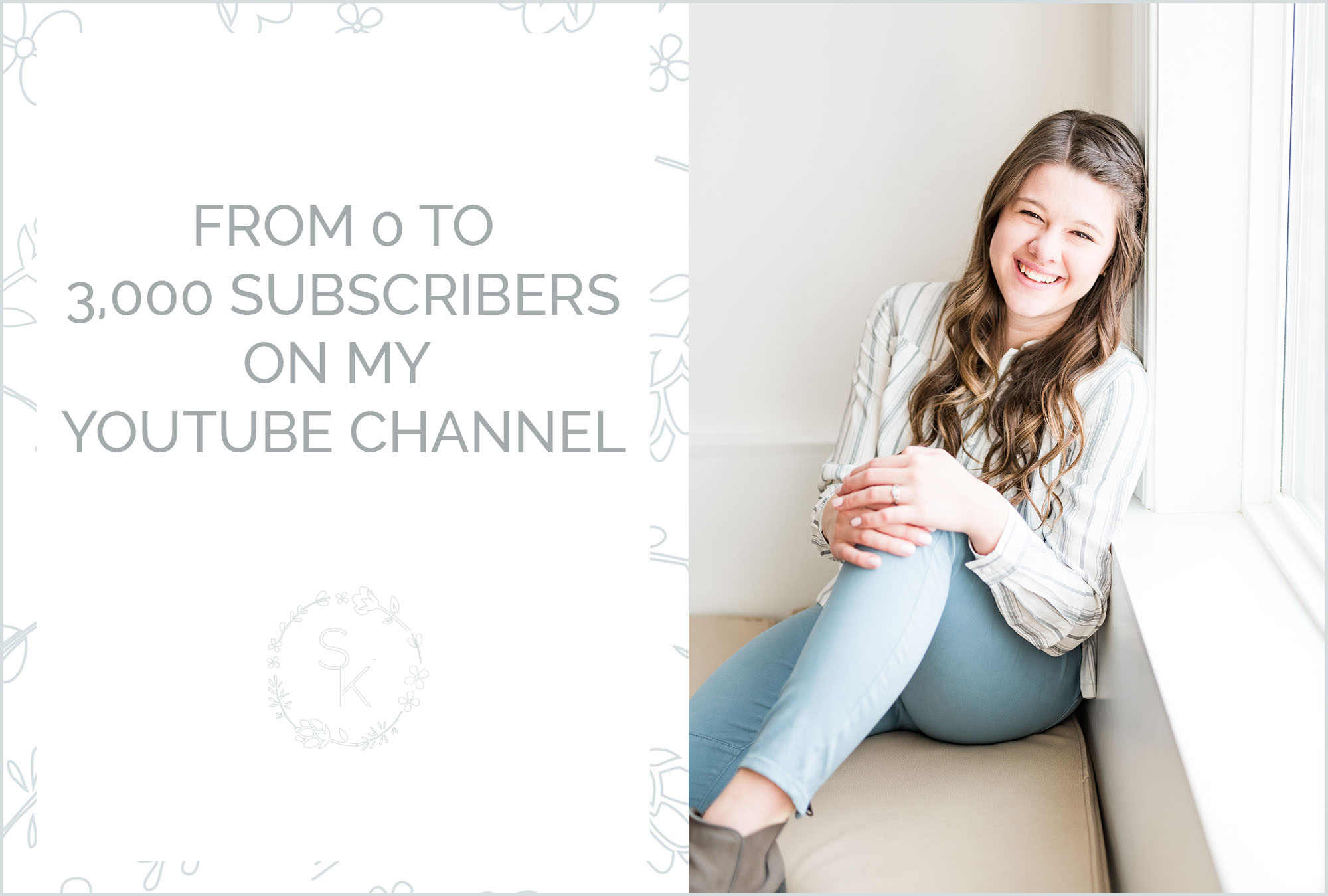3 tips for growing your YouTube channel from 0 to 3,000 subscribers by Ohio wedding photographer educator Stephanie Kase Photography