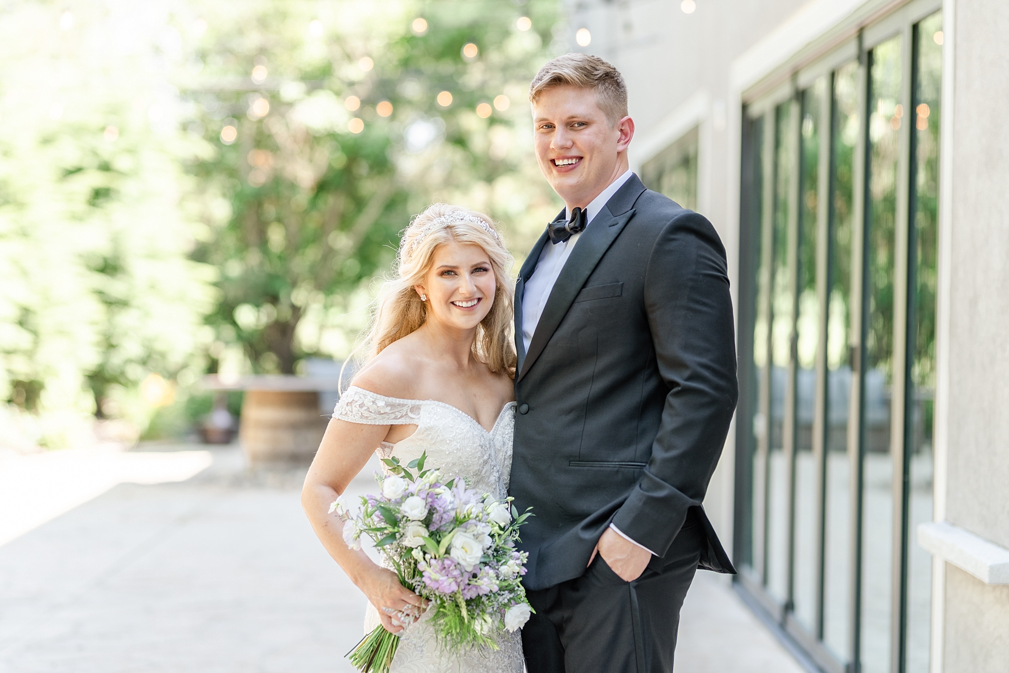 bride and groom pose at Brookshire for Stephanie Kase Photography