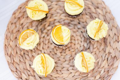 citrus inspired cupcakes for baby shower