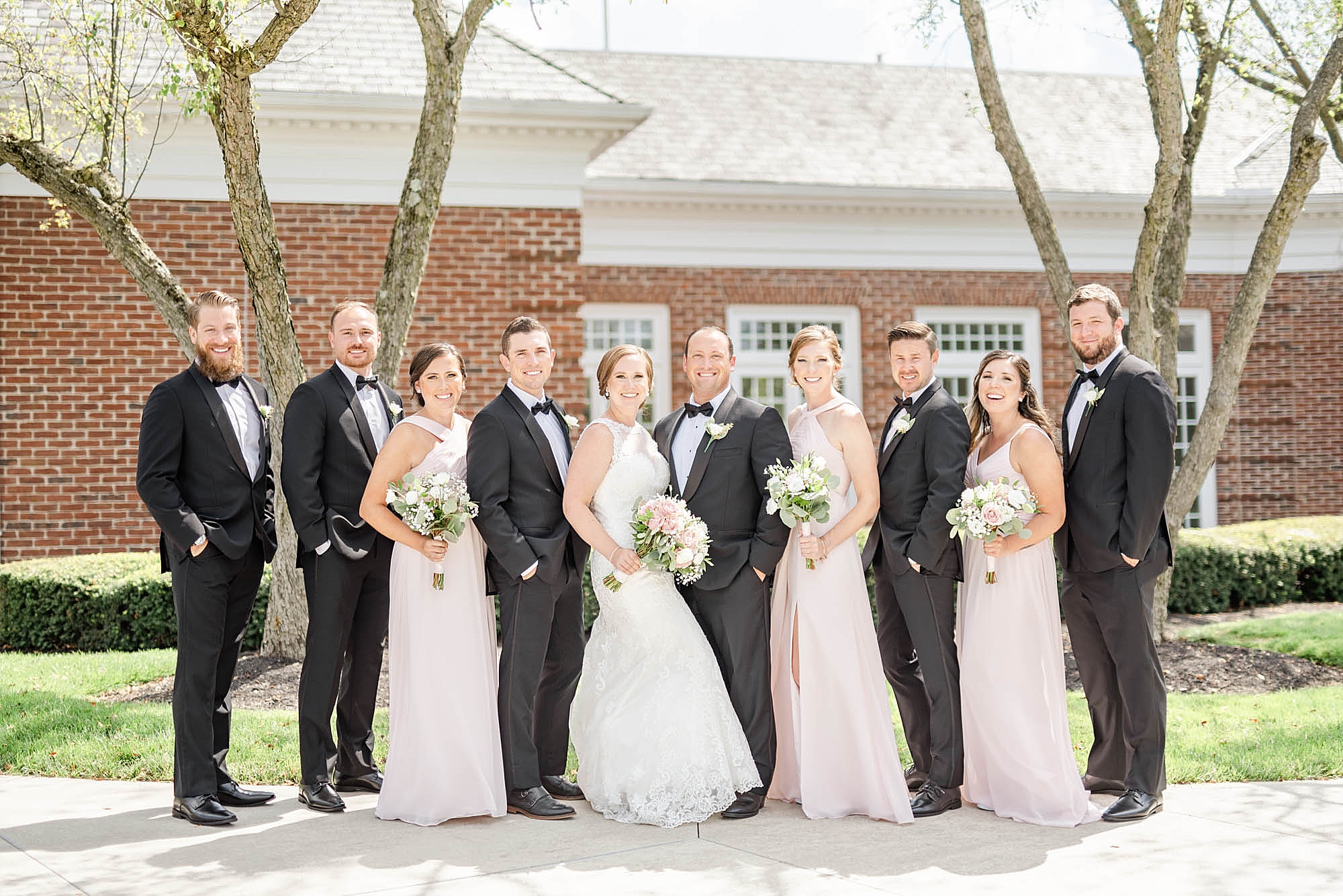 summer bridal party in Ohio