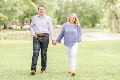 Summer engagement portraits in Ohio