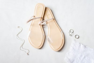 sandals for the bride photographed by destination wedding photographer Stephanie Tase