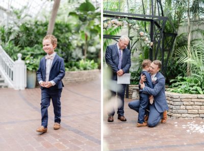 groom talks to son before Ohio wedding