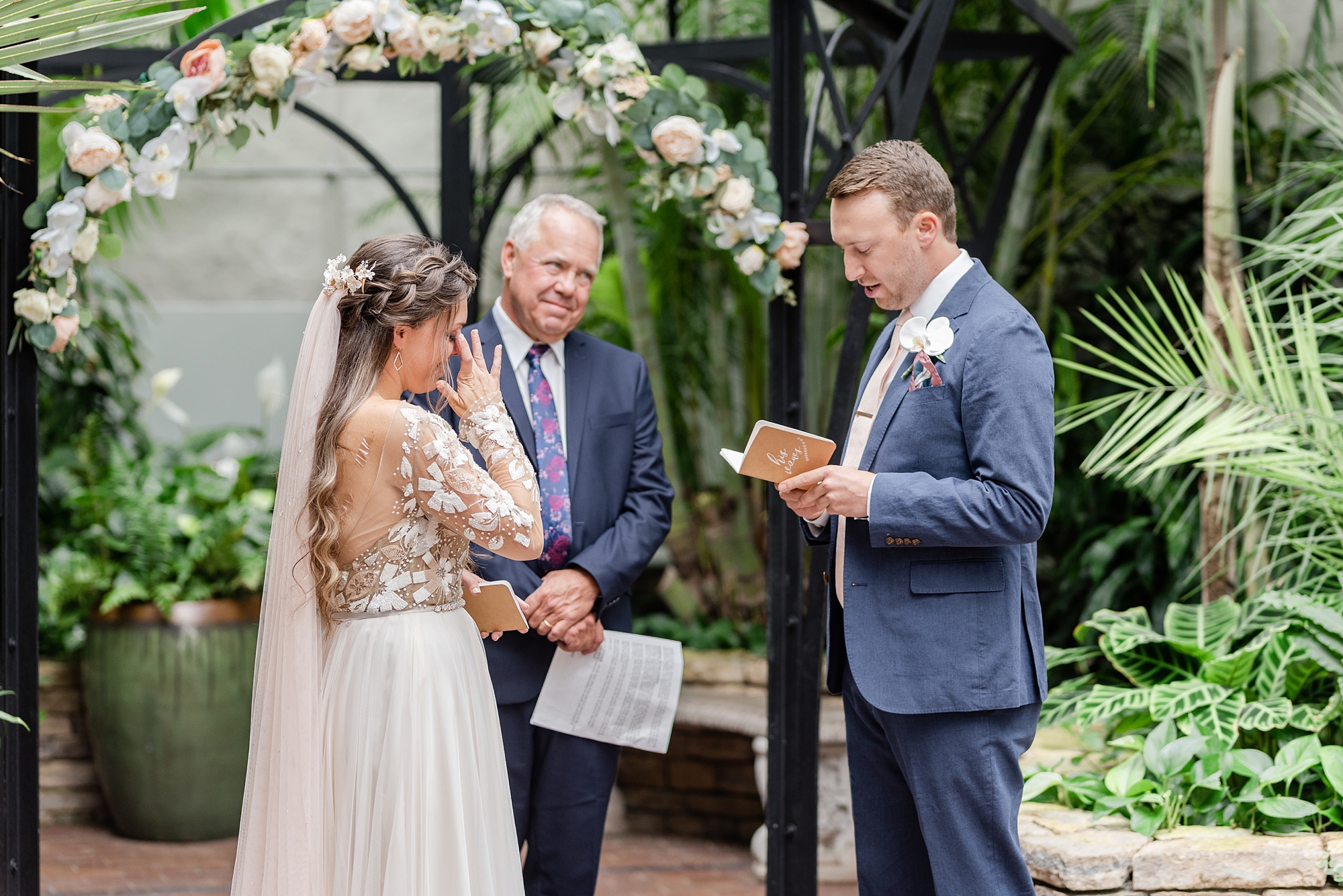 Palm House wedding ceremony in Ohio