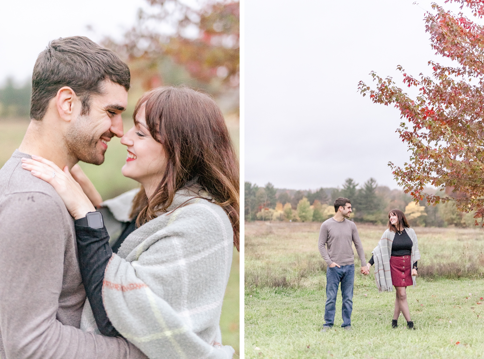 first anniversary portraits in the fall