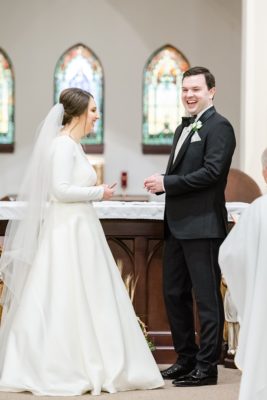 traditional church wedding in Ohio