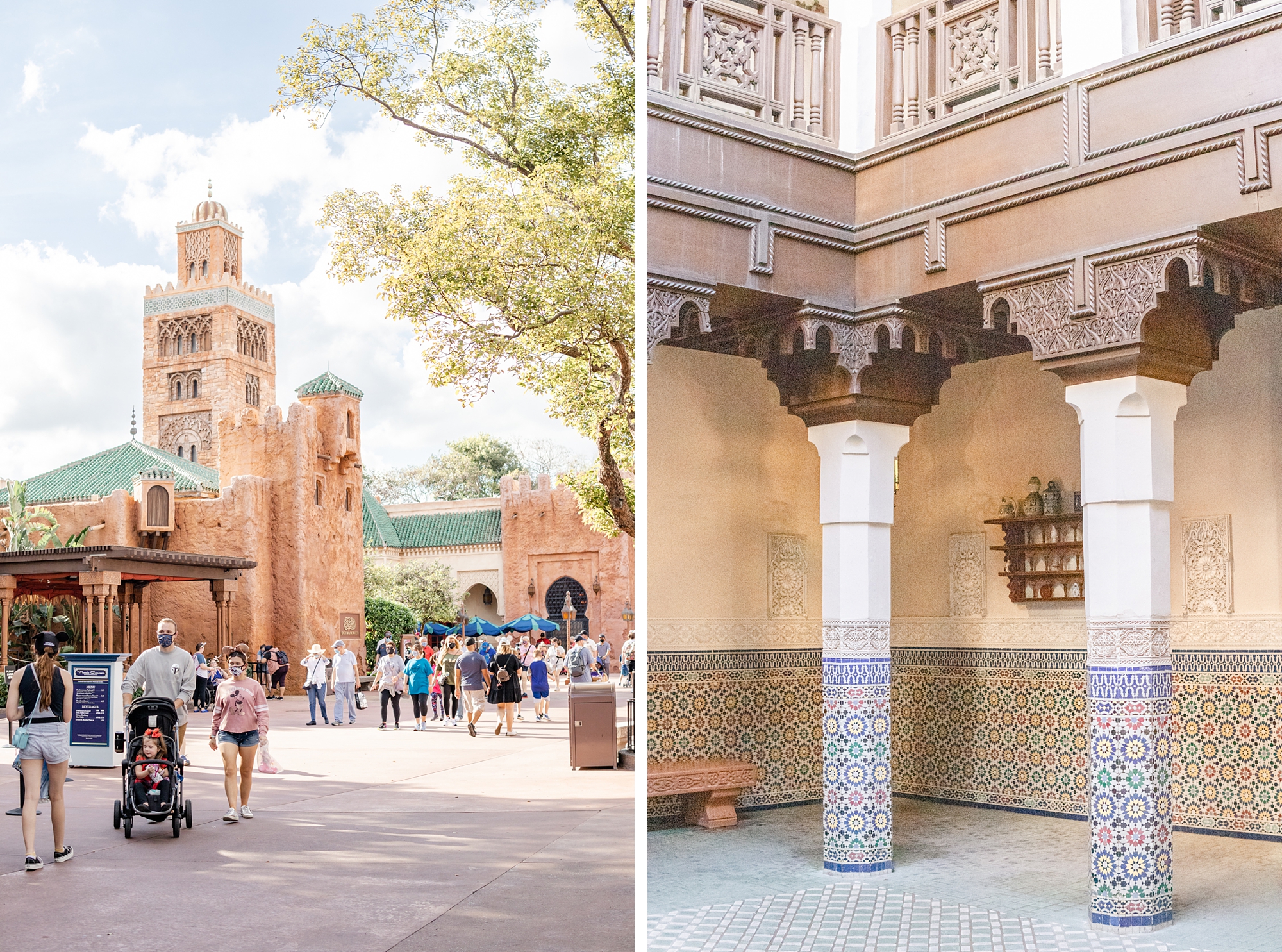 Morocco pavilion at Epcot in Walt Disney World