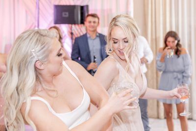 bride dances during reception in Columbus OH