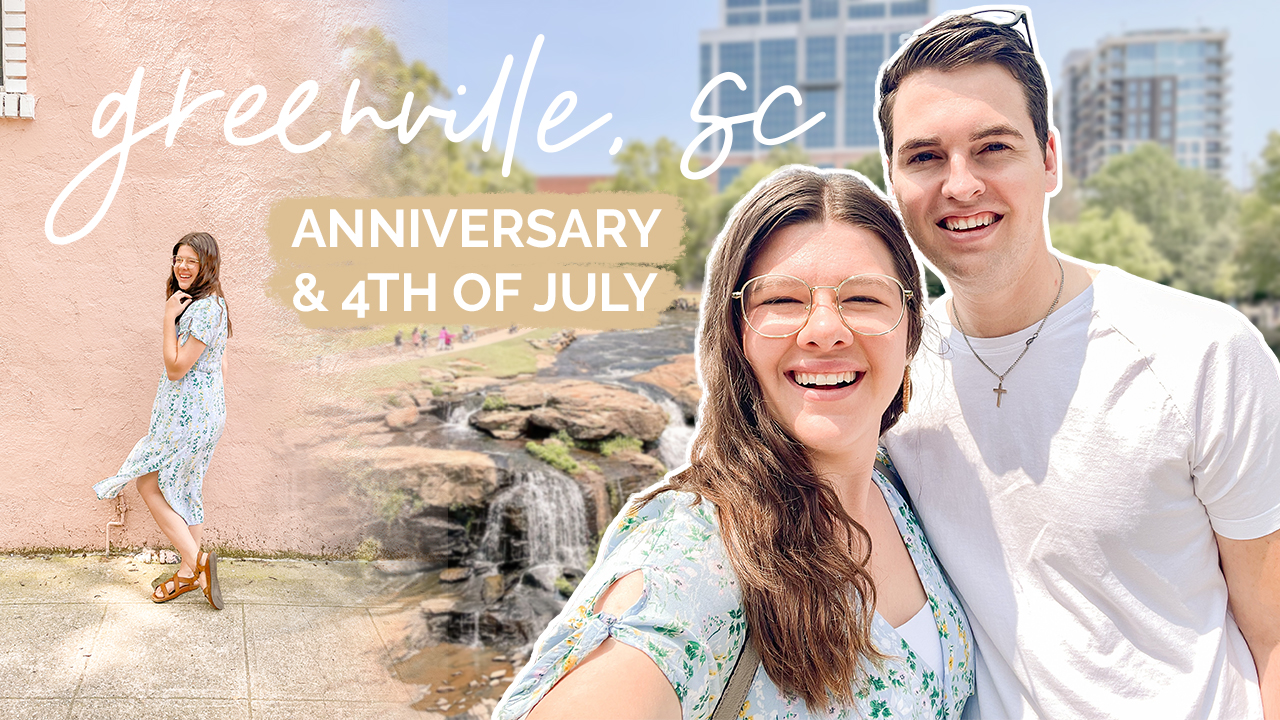 Travel VLOG of our Greenville, SC trip for our 4th anniversary and the fourth of July, shared by Stephanie Kase on YouTube
