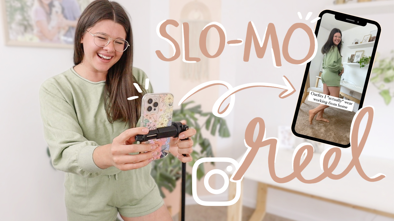 How to film and edit slow motion Reels for Instagram shared by Stephanie Kase, full tutorial on YouTube with behind the scenes and screen recordings
