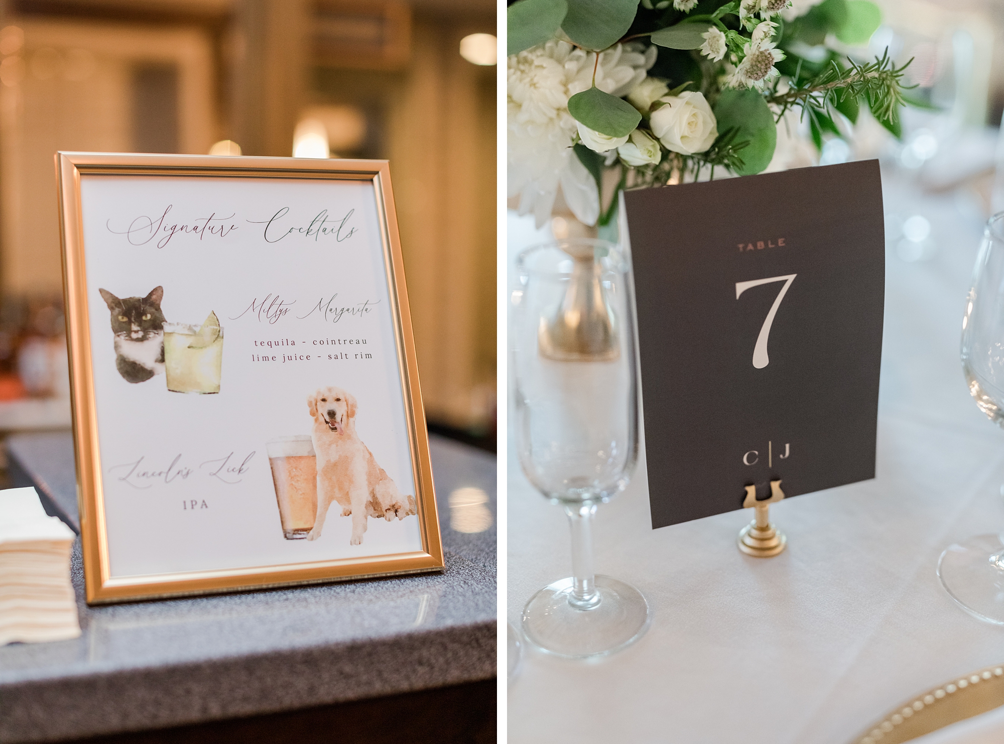 elegant and classic wedding day details at Athletic Club of Columbus