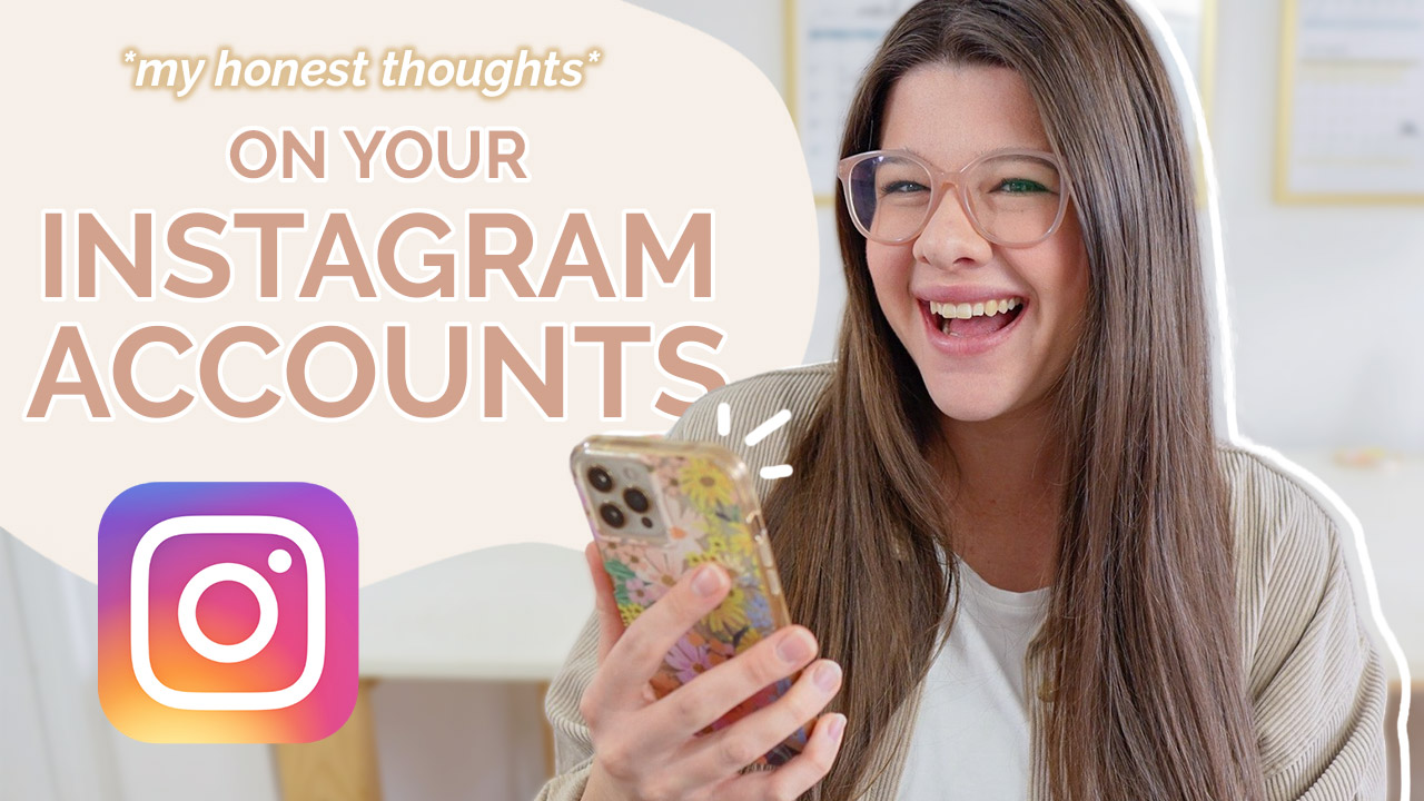Auditing Instagram Accounts: Stephanie Kase reviews the Instagram accounts of three students looking at their bios, feed, and Reels