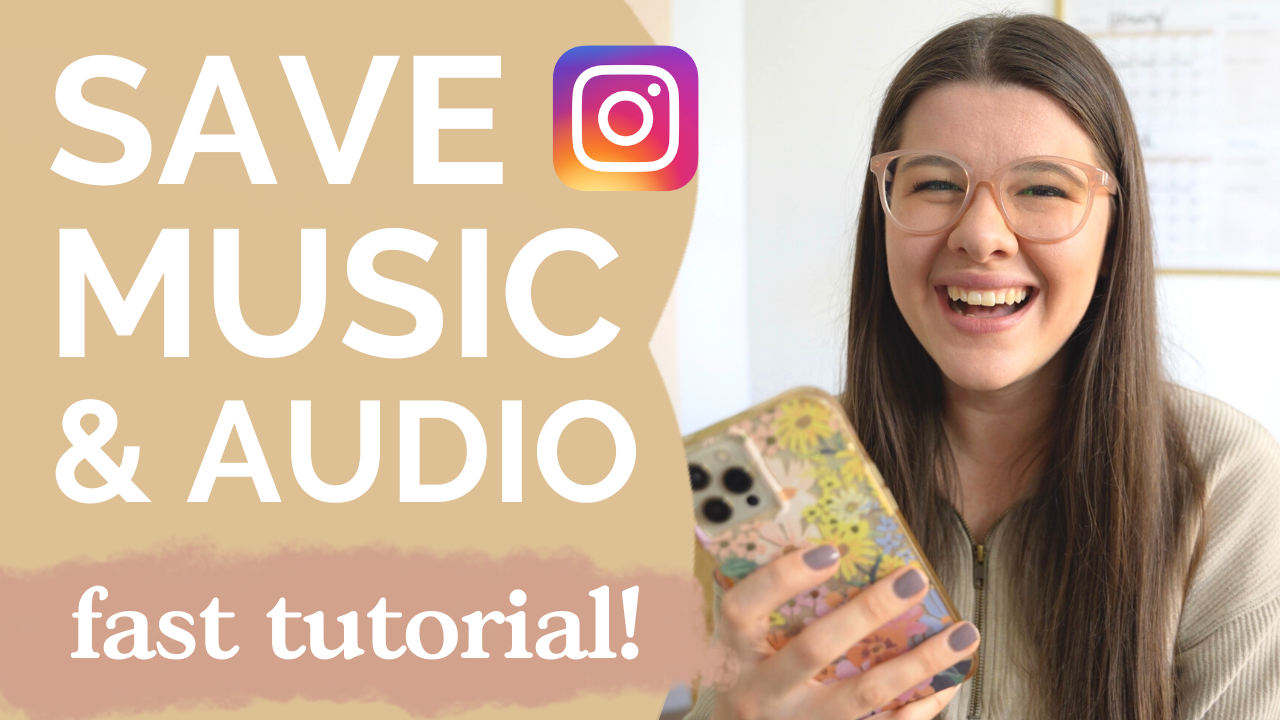 How to save music on Instagram Reels: Stephanie Kase shares a fast and easy to follow tutorial to save audio for your next Reel