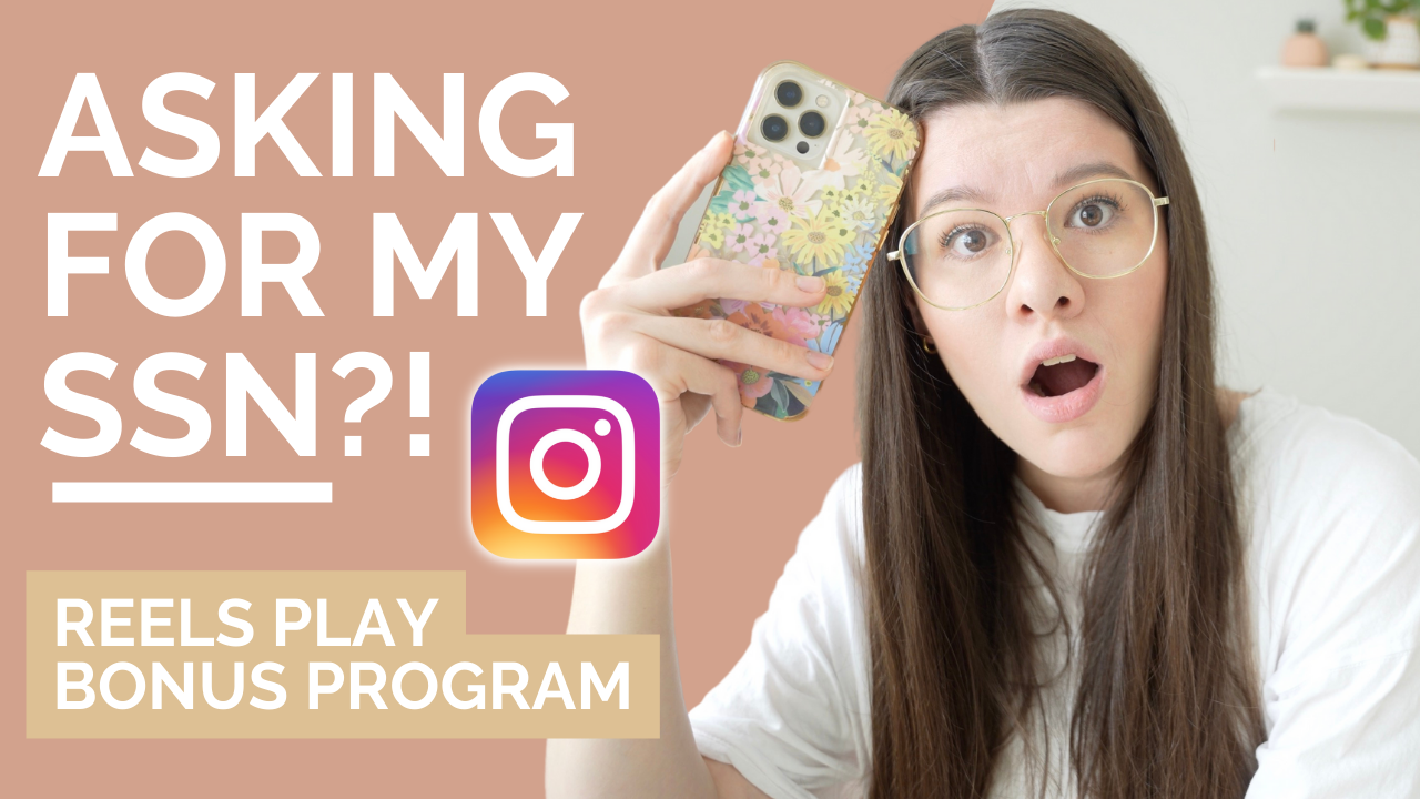 Learn why Instagram is asking for your EIN or SSN when setting up your Reels Play Bonus Program payout information, shared by Stephanie Kase