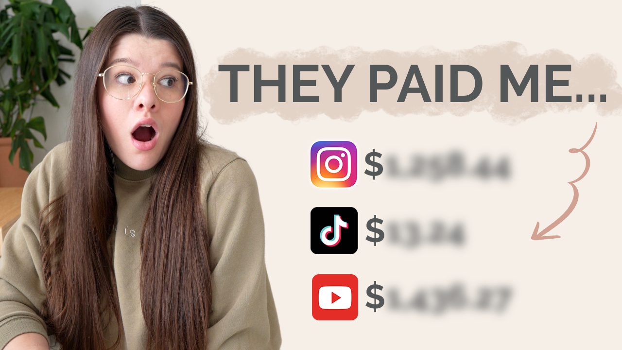 How Much Social Media Platforms Paid Me to Post in One Month: Stephanie Kase shares how much she earned on Reels Play, TikTok Creator Fund, and YouTube Ads