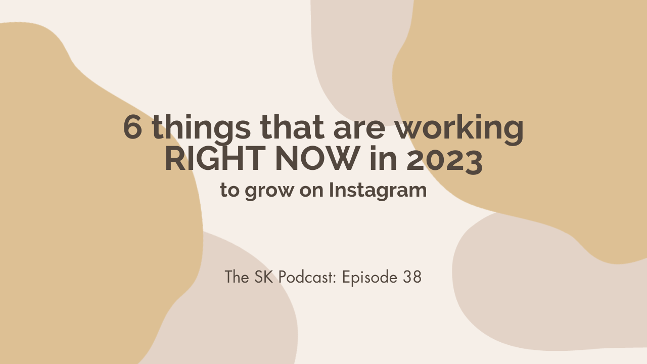 6 Ways to Grow on Instagram in 2023 and increase account engagement for Small Businesses, shared by business educator Stephanie Kase.